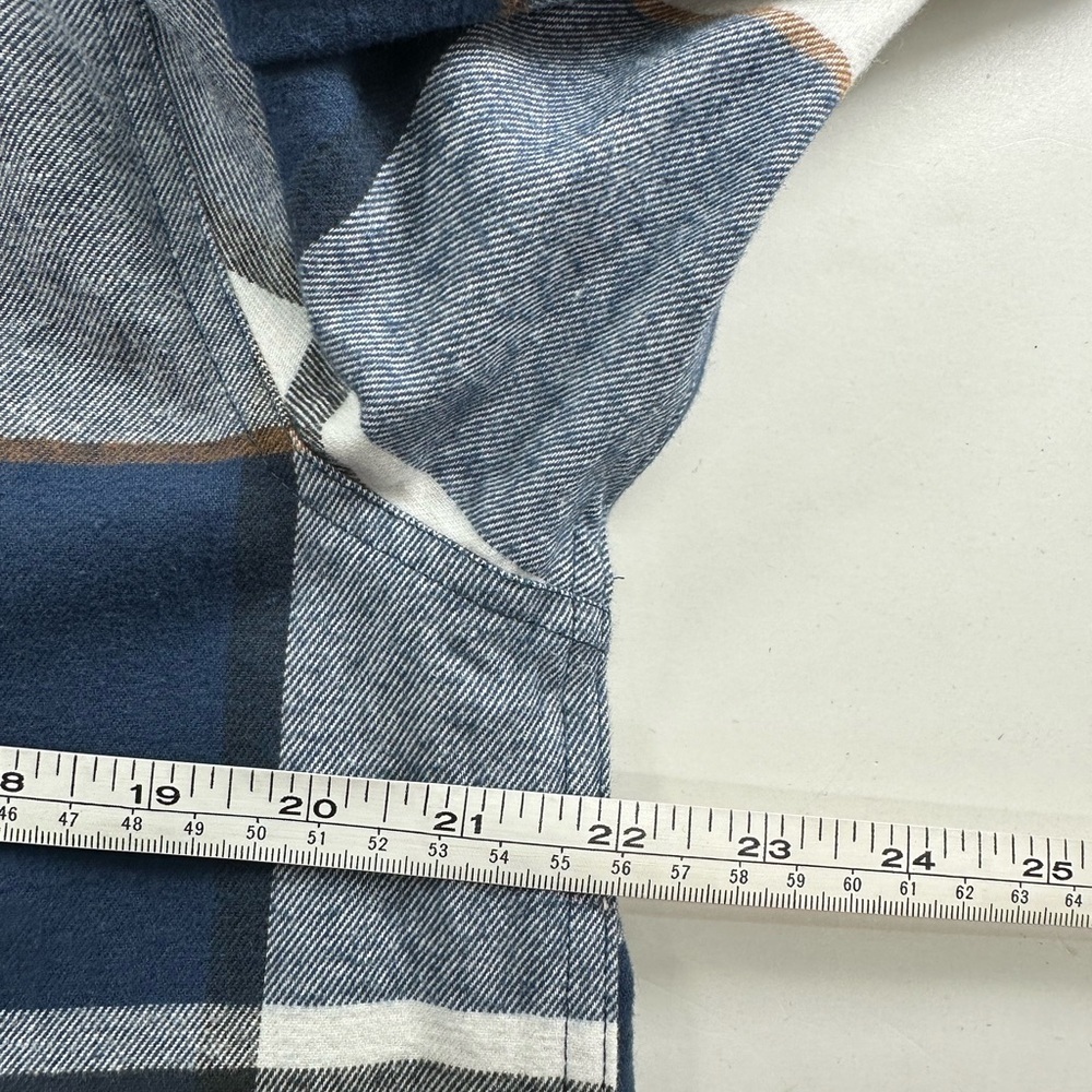 NWT Marleylilly Monogrammed Plaid Hooded Tunic Shirt Women’s MEDIUM 100% Cotton - Picture 7 of 10